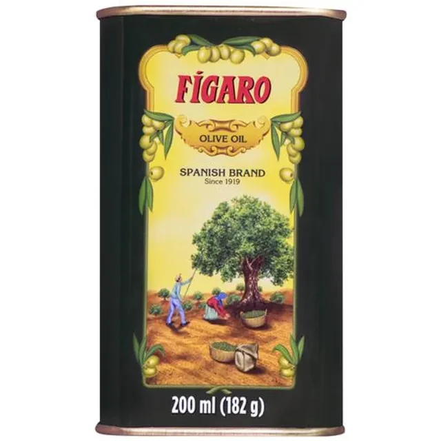 Figaro Olive Oil- Pure Olive Oil- Ideal for Indian Dishes- Imported from Spain, 200 ml Tin-2.webp
